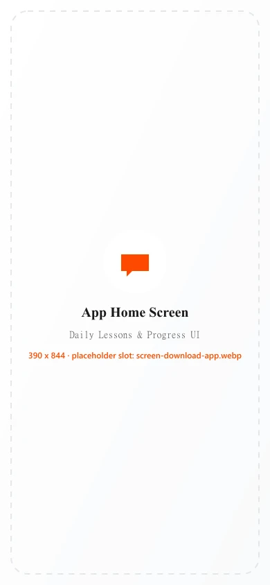 NativSpeaka mobile app preview screen